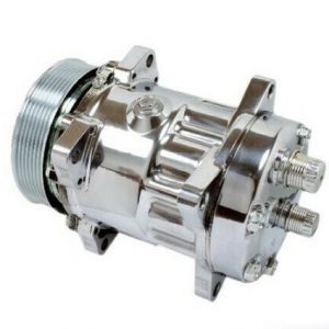 Sanden SD 709 Rear Exit 7-Groove Serpentine Pulley Compressor