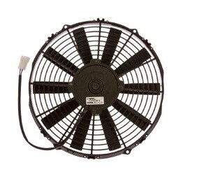 12" 12 Volt Straight Blade Puller Fan Assembly