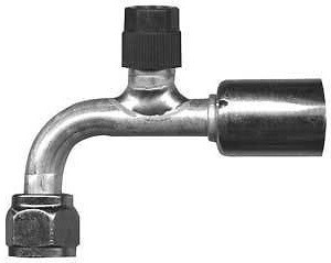 90 Degree Female O-Ring With R134A Port Fitting