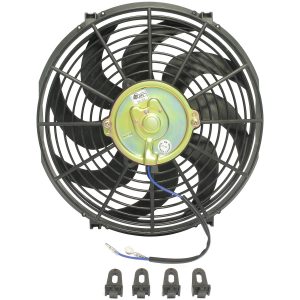 16" 12 Volt Low Profile Curved Blade Reversible Condenser Fan
