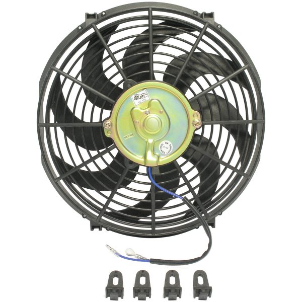 16" 12 Volt Low Profile Curved Blade Reversible Condenser Fan