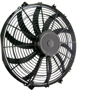 16" 160 Watt Low Profile Curved Blade Reversible Fan Assembly