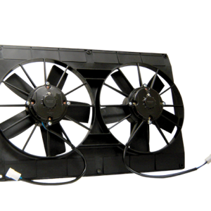 Mach Two Dual 11" 225w No Flange Puller Fan Assembly