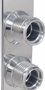 4- Way Inline Polished (6-10 Male O-Ring)